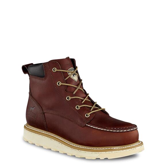 NWT Irish Setter Ashby Men 6” Aluminum Toe Work Boots Brown size 10.5
